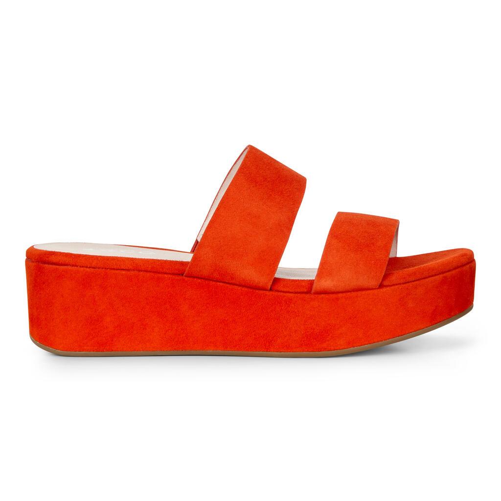 Ecco Elevate Plateau Womens Flat Sandals Orange Outlet - India XYP-639152